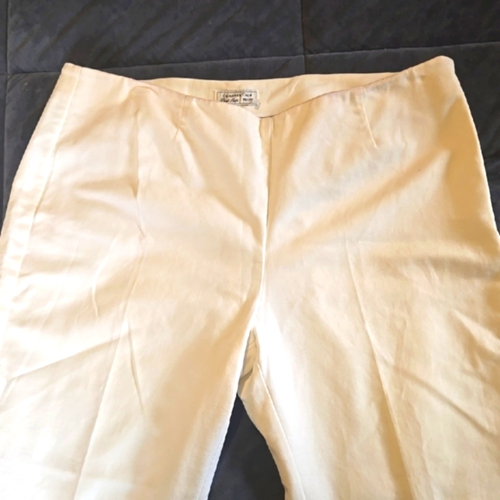 Charter Club White Capris Lightweight Cotton Blend